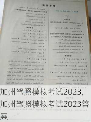 加州驾照模拟考试2023,加州驾照模拟考试2023答案