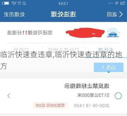 临沂快速查违章,临沂快速查违章的地方