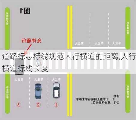 道路标志标线规范人行横道的距离,人行横道标线长度