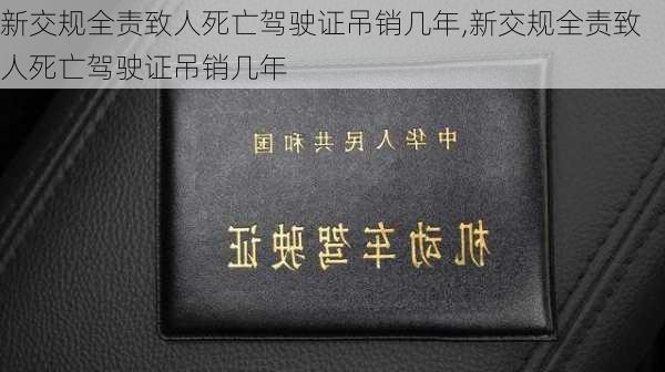 新交规全责致人死亡驾驶证吊销几年,新交规全责致人死亡驾驶证吊销几年