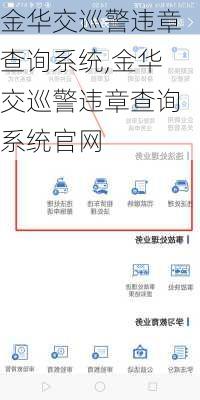 金华交巡警违章查询系统,金华交巡警违章查询系统官网