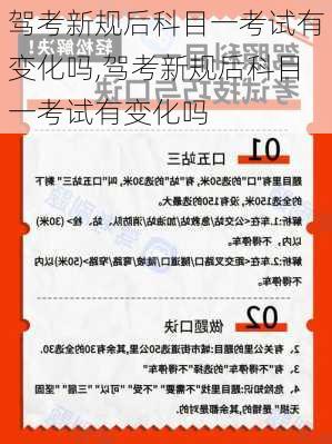 驾考新规后科目一考试有变化吗,驾考新规后科目一考试有变化吗