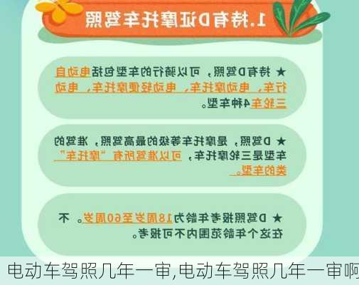 电动车驾照几年一审,电动车驾照几年一审啊