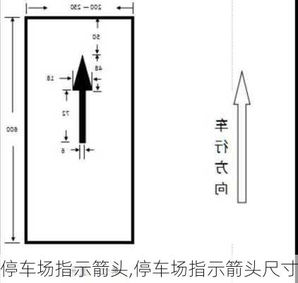 停车场指示箭头,停车场指示箭头尺寸