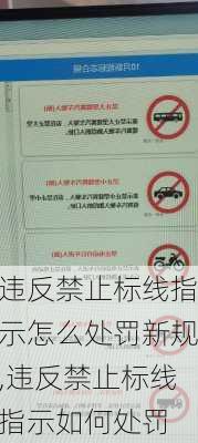 违反禁止标线指示怎么处罚新规,违反禁止标线指示如何处罚