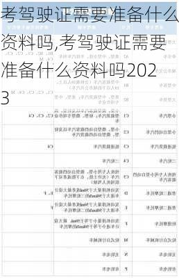 考驾驶证需要准备什么资料吗,考驾驶证需要准备什么资料吗2023