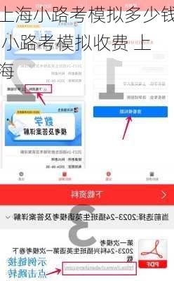 上海小路考模拟多少钱,小路考模拟收费 上海