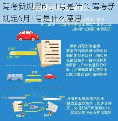 驾考新规定6月1号是什么,驾考新规定6月1号是什么意思