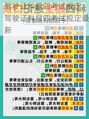 驾驶证科目四考试规定,驾驶证科目四考试规定最新