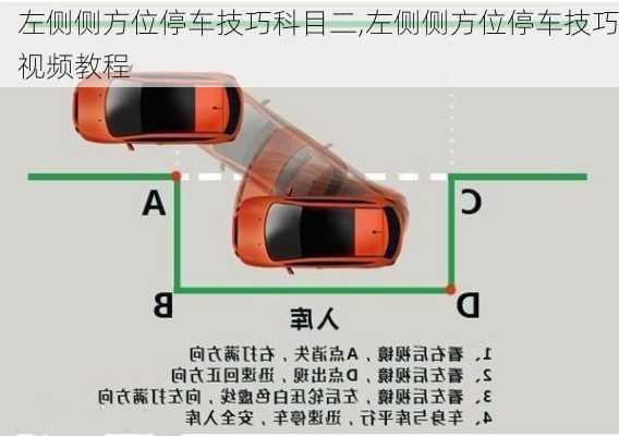 左侧侧方位停车技巧科目二,左侧侧方位停车技巧视频教程