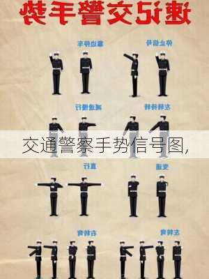 交通警察手势信号图,