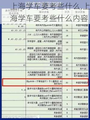 上海学车要考些什么,上海学车要考些什么内容