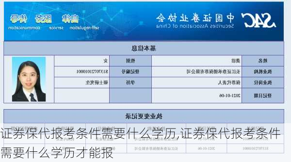 证券保代报考条件需要什么学历,证券保代报考条件需要什么学历才能报