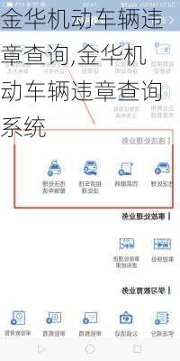 金华机动车辆违章查询,金华机动车辆违章查询系统