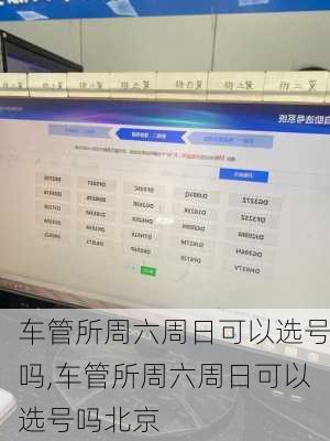 车管所周六周日可以选号吗,车管所周六周日可以选号吗北京