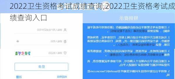 2022卫生资格考试成绩查询,2022卫生资格考试成绩查询入口