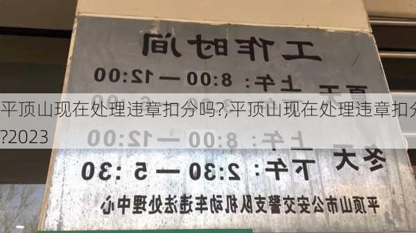 平顶山现在处理违章扣分吗?,平顶山现在处理违章扣分吗?2023