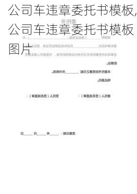 公司车违章委托书模板,公司车违章委托书模板 图片