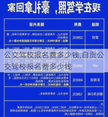 公交驾校报名费多少钱,自贡公交驾校报名费多少钱