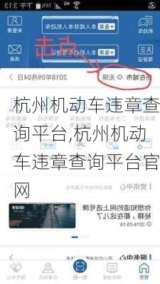 杭州机动车违章查询平台,杭州机动车违章查询平台官网