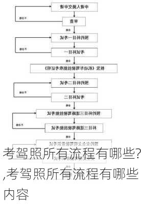 考驾照所有流程有哪些?,考驾照所有流程有哪些内容