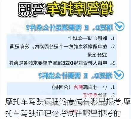 摩托车驾驶证理论考试在哪里报考,摩托车驾驶证理论考试在哪里报考的