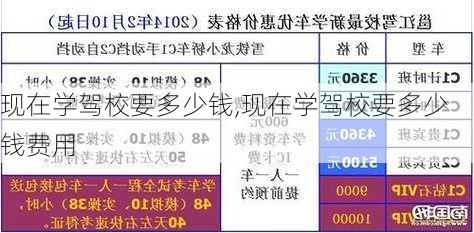 现在学驾校要多少钱,现在学驾校要多少钱费用