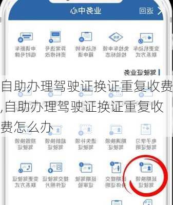 自助办理驾驶证换证重复收费,自助办理驾驶证换证重复收费怎么办