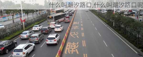 什么叫潮汐路口,什么叫潮汐路口呢