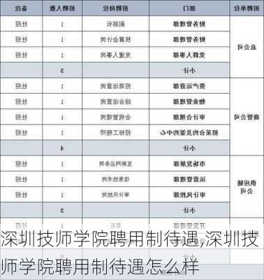 深圳技师学院聘用制待遇,深圳技师学院聘用制待遇怎么样