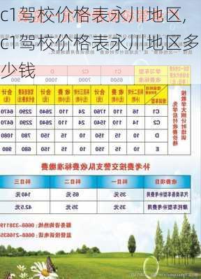 c1驾校价格表永川地区,c1驾校价格表永川地区多少钱