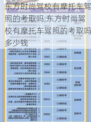 东方时尚驾校有摩托车驾照的考取吗,东方时尚驾校有摩托车驾照的考取吗多少钱