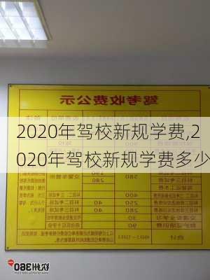 2020年驾校新规学费,2020年驾校新规学费多少