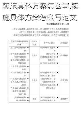 实施具体方案怎么写,实施具体方案怎么写范文