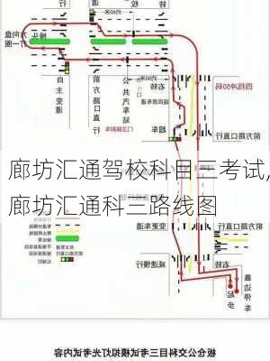 廊坊汇通驾校科目三考试,廊坊汇通科三路线图