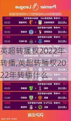 英超转播权2022年转播,英超转播权2022年转播什么