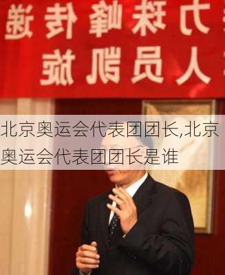 北京奥运会代表团团长,北京奥运会代表团团长是谁