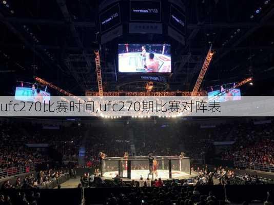 ufc270比赛时间,ufc270期比赛对阵表