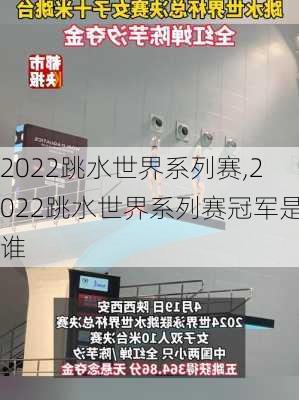 2022跳水世界系列赛,2022跳水世界系列赛冠军是谁