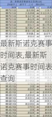 最新斯诺克赛事时间表,最新斯诺克赛事时间表查询