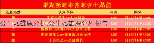 公牛vs雄鹿分析,公牛vs雄鹿分析报告