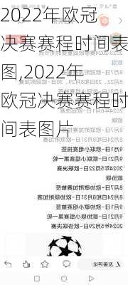 2022年欧冠决赛赛程时间表图,2022年欧冠决赛赛程时间表图片