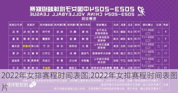 2022年女排赛程时间表图,2022年女排赛程时间表图片