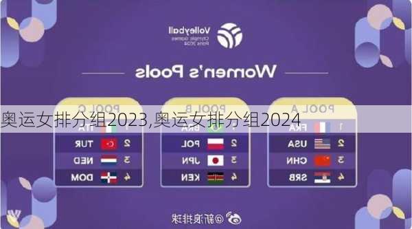 奥运女排分组2023,奥运女排分组2024